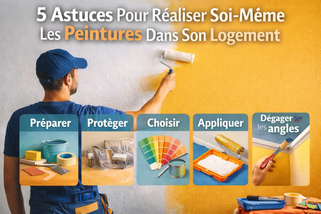 Peindre soi-même son logement : application de peinture murale avec rouleau et conseils pour une finition réussie