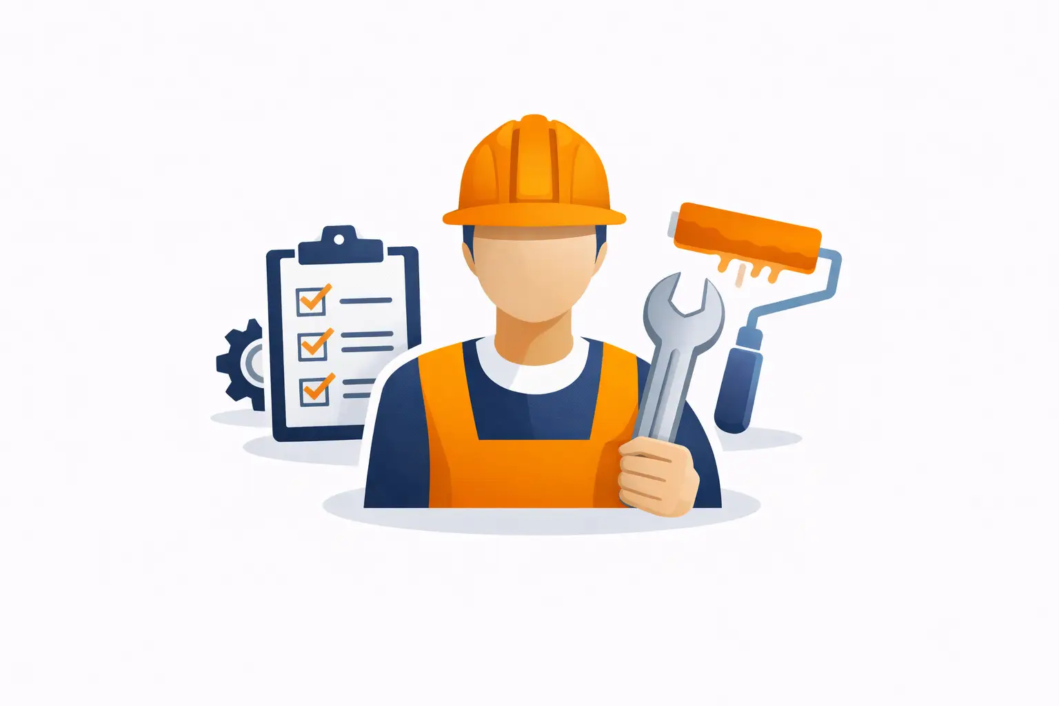 Illustration artisan rénovation : check-list qualité et outils | NEO RENOV